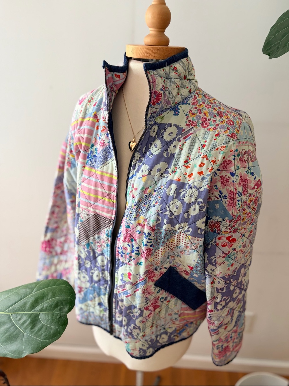 Tasha Polizzi Crazy Jane Quilted Patchwork Jacket XL Western Cottagecore
